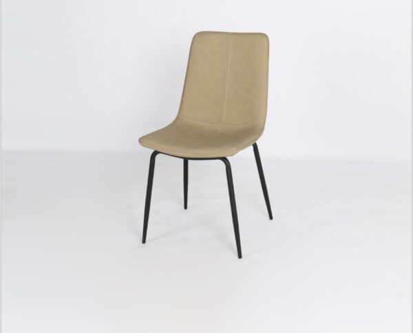 كرسي مفرد جلد قواعد معدن متوفر ٤ الوان