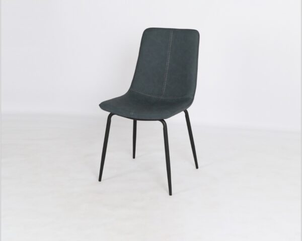 كرسي مفرد جلد قواعد معدن متوفر ٤ الوان