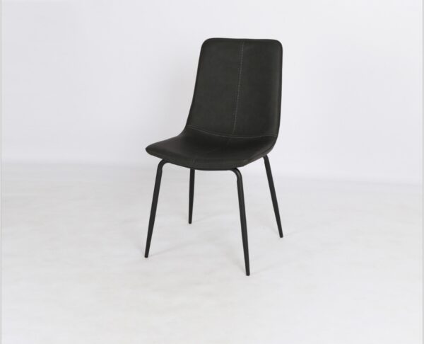 كرسي مفرد جلد قواعد معدن متوفر ٤ الوان