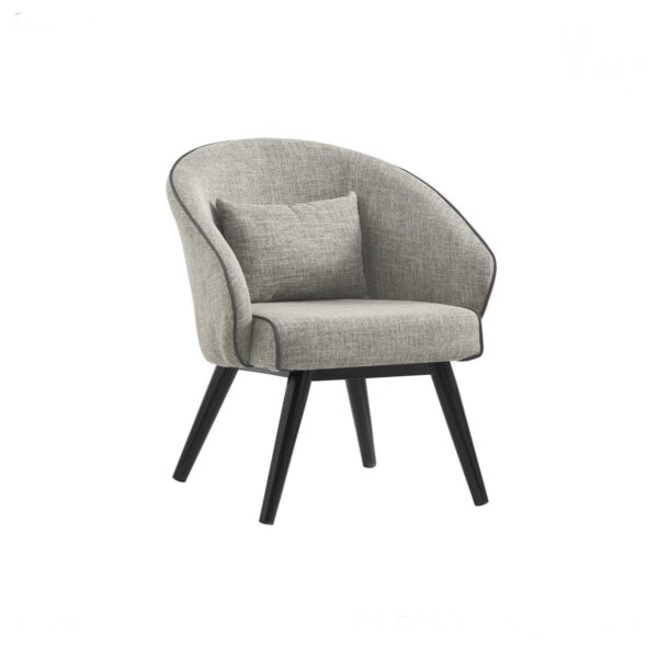 كرسي مفرد قماش بأرجل خشب متوفر ٥ الوان