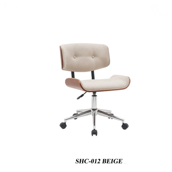 كرسي دوار  و بستم مقعد قماش ظهرية خشب متوفر 5 الوان